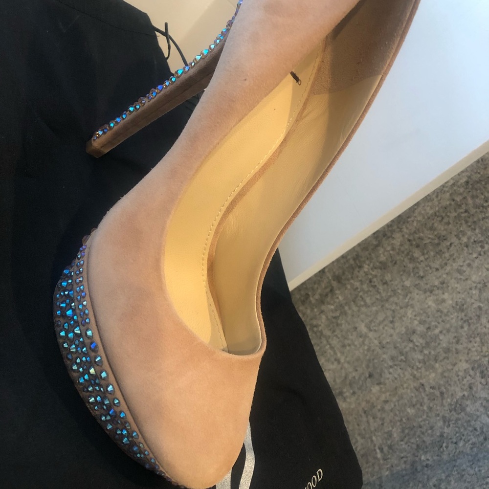 Brian Atwood rhinestone pumps